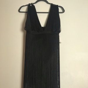 Black Flapper Mini Dress